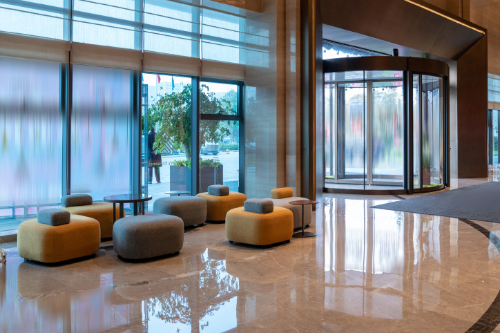 hotel lobby floor
