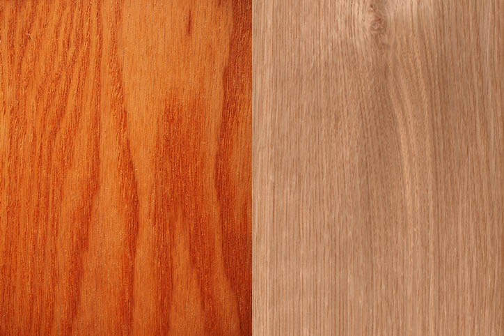 comparing red and white oak wood floors